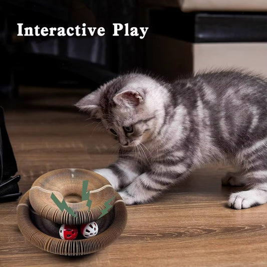 Foldable Magical Cat Scratch Toy – Shape-Shifting Fun for Your Feline! 🐱✨