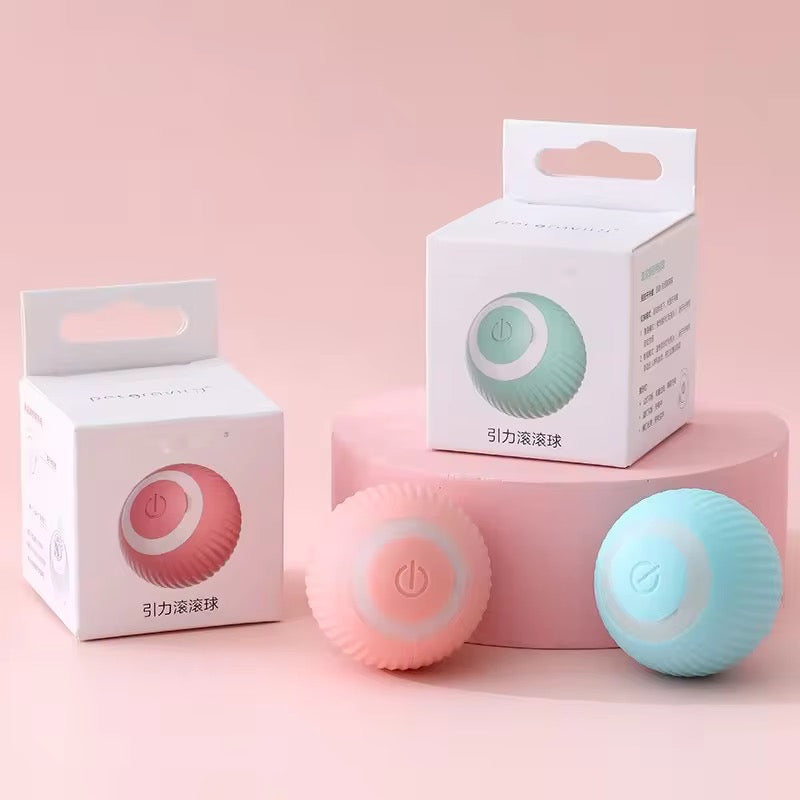 Rechargeable Smart Cat Toy Ball – Interactive Rotating Pet Chaser
