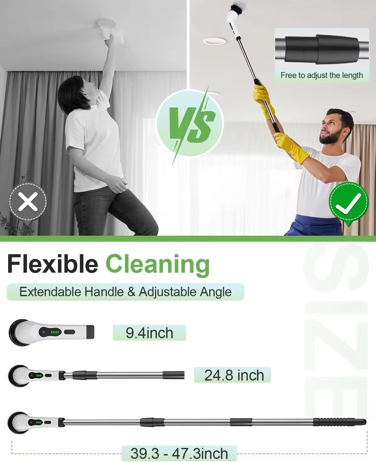 9-in-1 Electric Cleaning Brush – All-in-One Power Scrubber for Effortless Cleaning