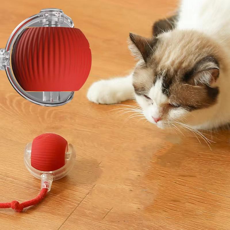 Smart, Interactive Dog and Cat Ball – Fun Bouncing Chew Toy with Rope