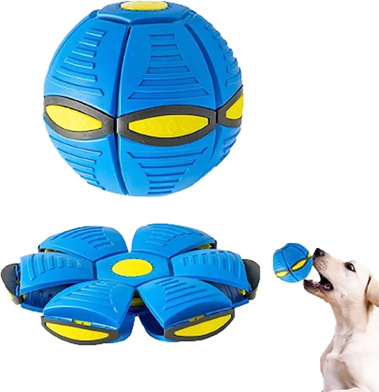 Magic Flying Saucer Ball – 2-in-1 Transforming Dog Toy