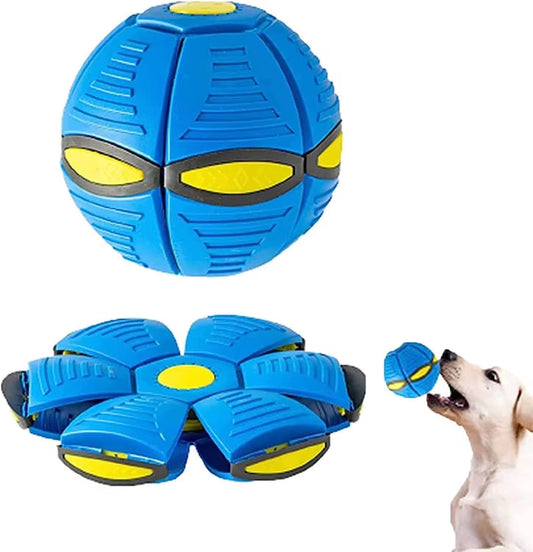Magic Flying Saucer Ball – 2-in-1 Transforming Dog Toy