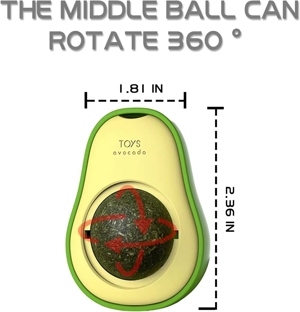 Avocado Catnip Wall Toy – Interactive Cat Treat Toy