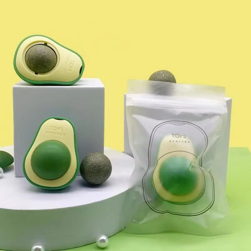 Avocado Catnip Wall Toy – Interactive Cat Treat Toy