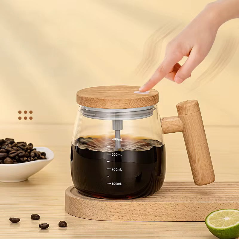 Automatic USB Rechargeable Coffee & Drink Mixer Pot – Blend Anywhere, Anytime!