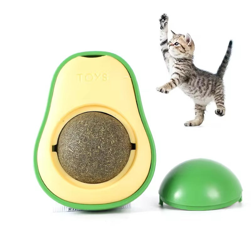 Avocado Catnip Wall Toy – Interactive Cat Treat Toy