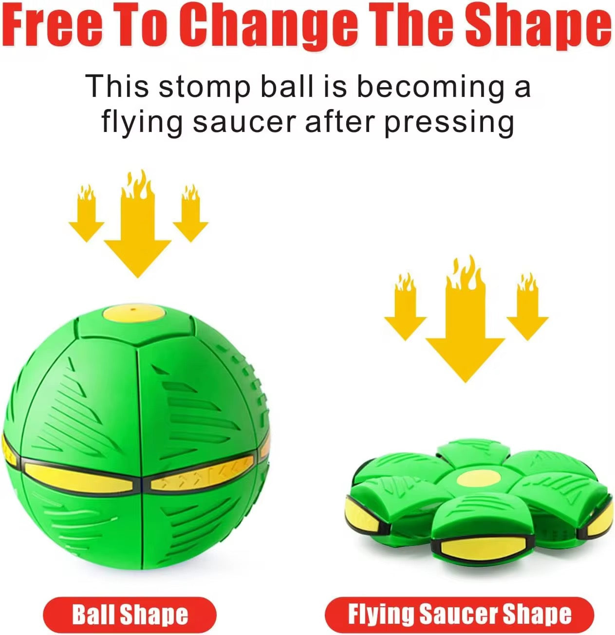 Magic Flying Saucer Ball – 2-in-1 Transforming Dog Toy