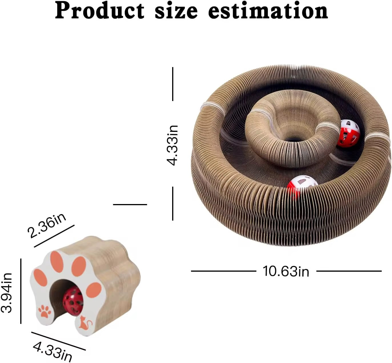 Foldable Magical Cat Scratch Toy – Shape-Shifting Fun for Your Feline! 🐱✨