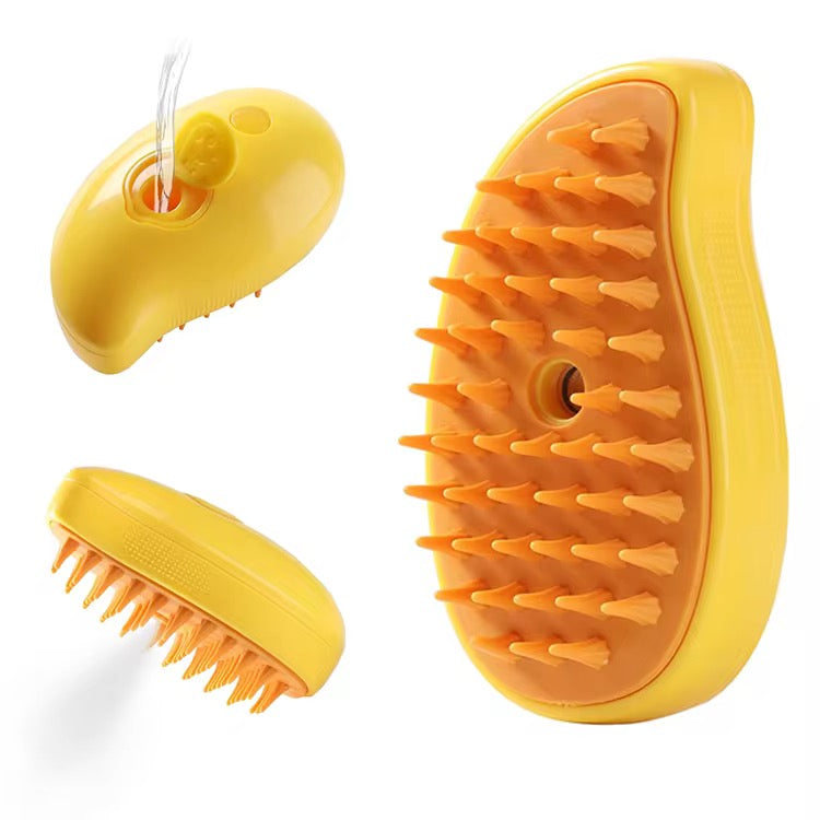 2-in-1 Pet Steam Brush & Massager