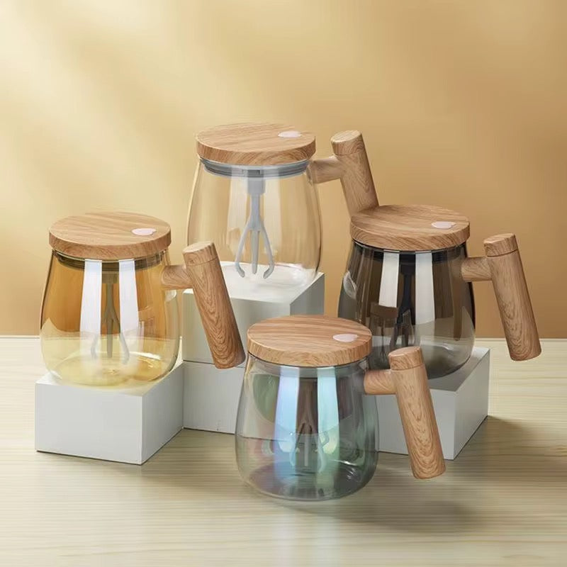 Automatic USB Rechargeable Coffee & Drink Mixer Pot – Blend Anywhere, Anytime!