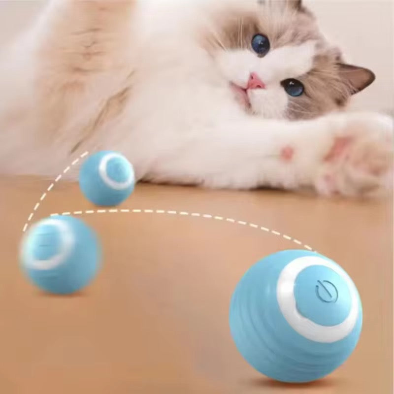 Rechargeable Smart Cat Toy Ball – Interactive Rotating Pet Chaser