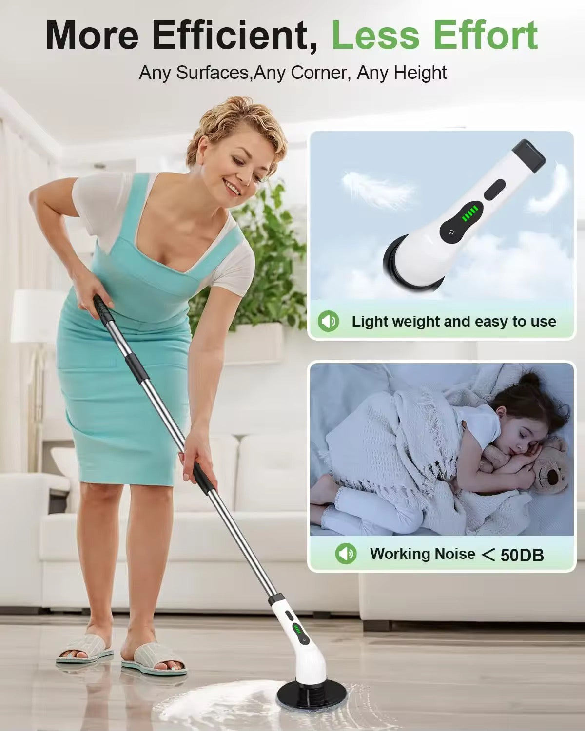9-in-1 Electric Cleaning Brush – All-in-One Power Scrubber for Effortless Cleaning