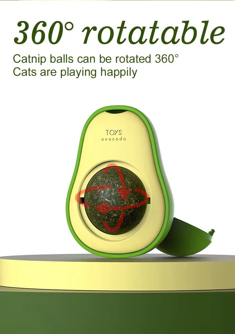 Avocado Catnip Wall Toy – Interactive Cat Treat Toy