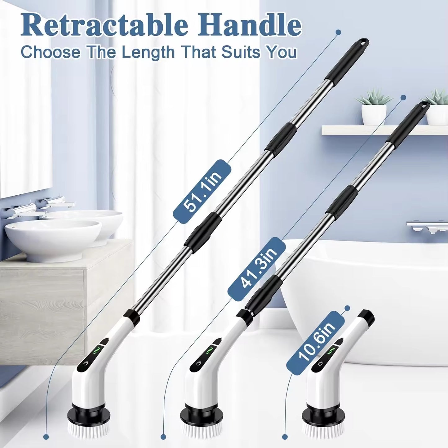 9-in-1 Electric Cleaning Brush – All-in-One Power Scrubber for Effortless Cleaning